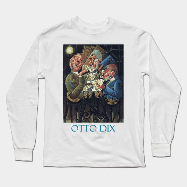 The Skat Players by Otto Dix Long Sleeve T-Shirt by Naves